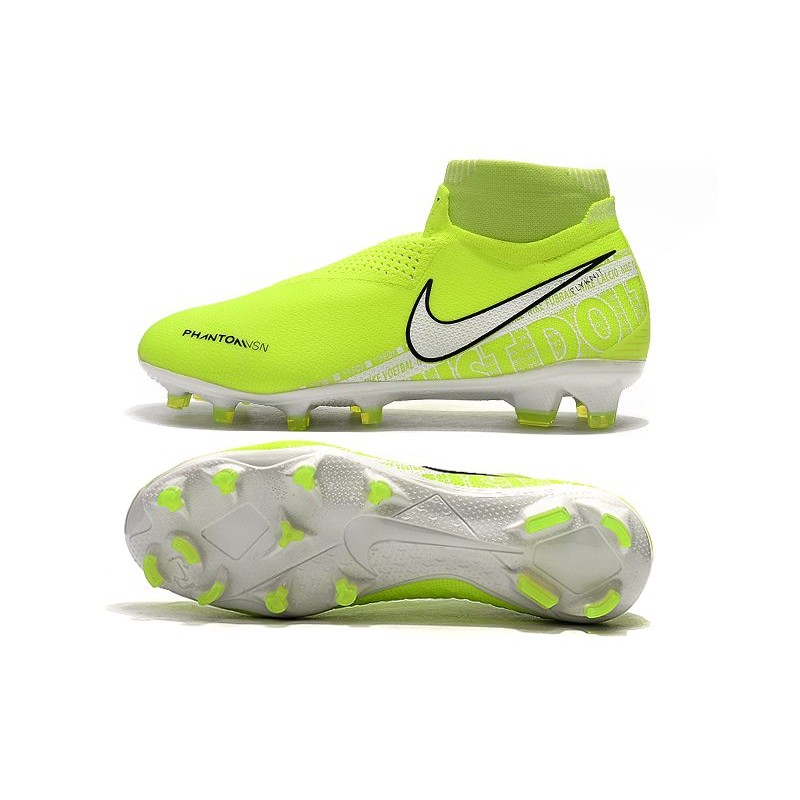 Nike Phantom VSN Elite DF FG Volt Bílý